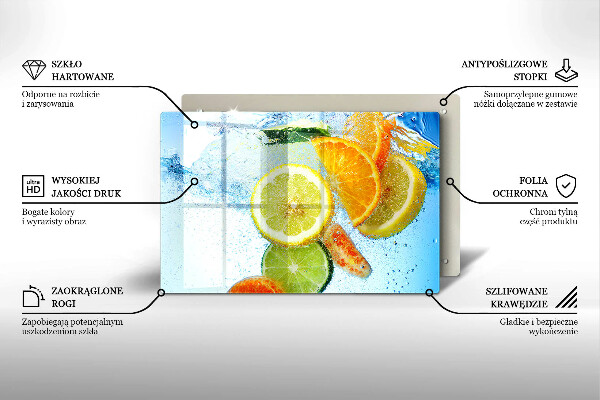 Protection plaque induction Eau d'agrumes juteuse