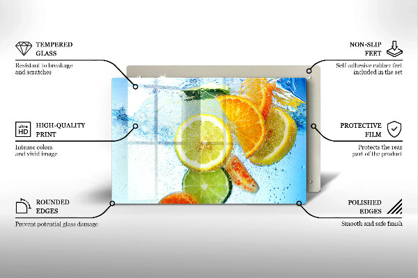 Protection plaque induction Eau d'agrumes juteuse