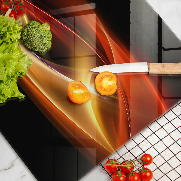 Protection plaque induction Fumée et lumière abstraites