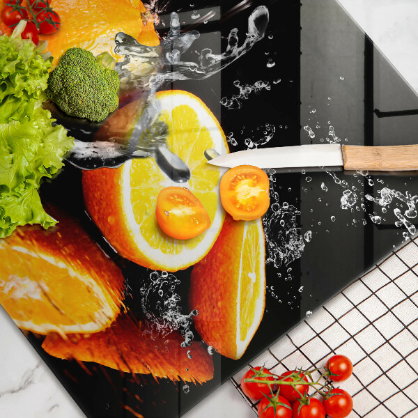 Cache plaque de cuisson Fruit orange juteux