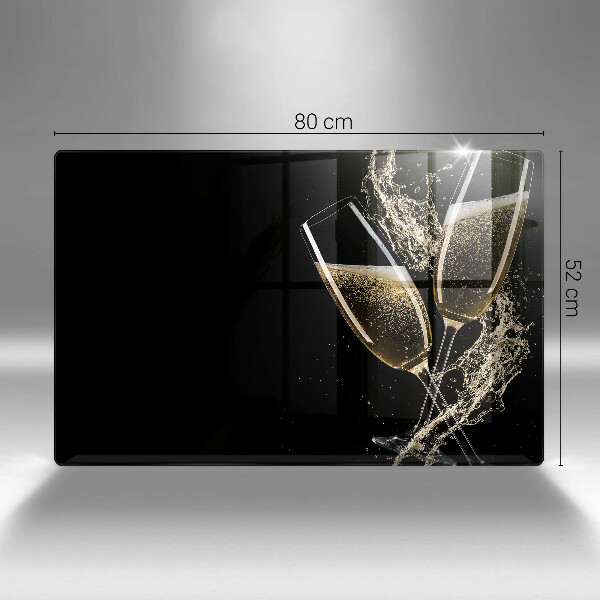 Cache plaque de cuisson Verres de champagne