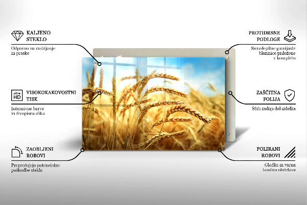 Cache plaque de cuisson Épis de céréales dans le champ