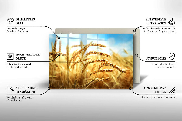 Cache plaque de cuisson Épis de céréales dans le champ