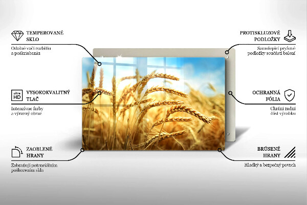 Cache plaque de cuisson Épis de céréales dans le champ