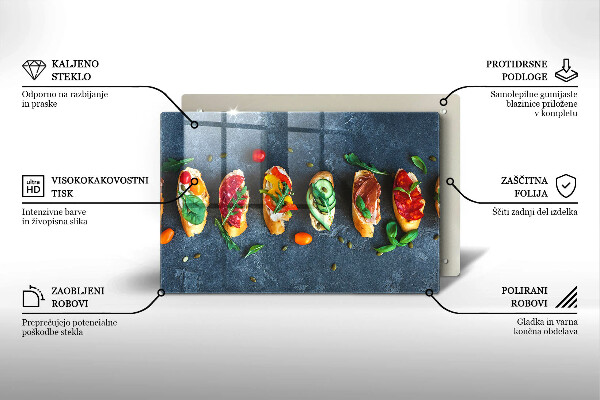 Cache plaque de cuisson Sandwichs colorés