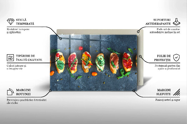 Cache plaque de cuisson Sandwichs colorés