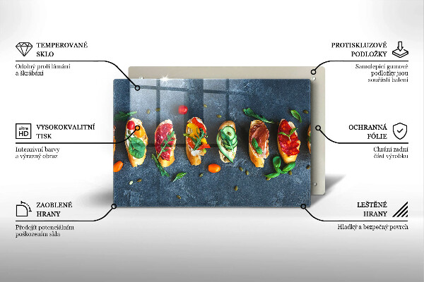 Cache plaque de cuisson Sandwichs colorés