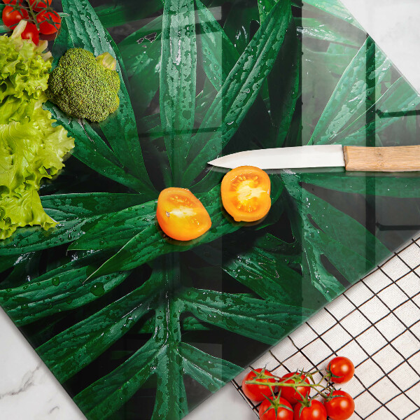 Cache plaque de cuisson Feuilles de plantes