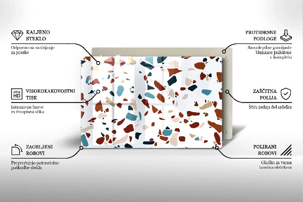 Protège plaque de cuisson Pierre décorative