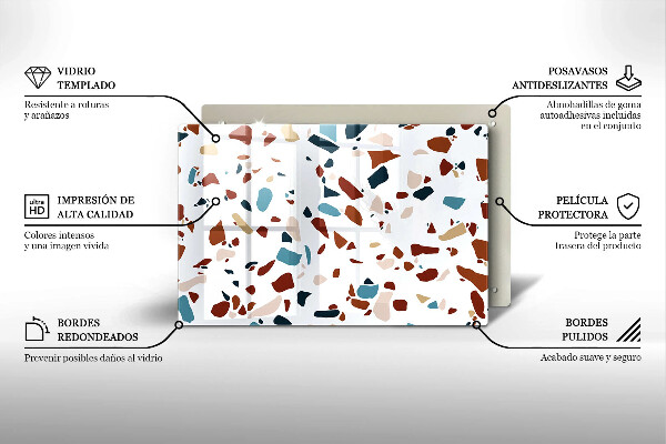 Protège plaque de cuisson Pierre décorative