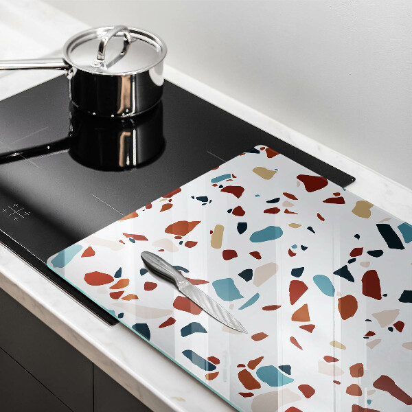 Protège plaque de cuisson Pierre décorative