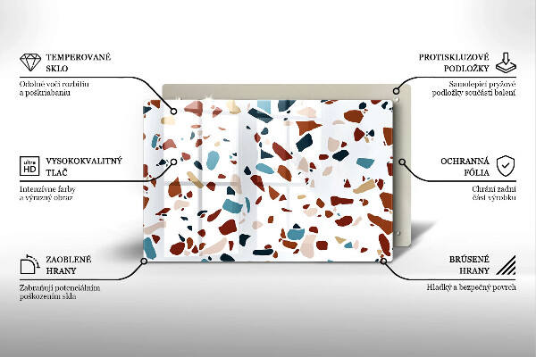 Protège plaque de cuisson Pierre décorative