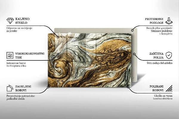 Protège plaque de cuisson Riche abstraction