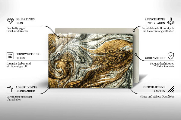 Protège plaque de cuisson Riche abstraction