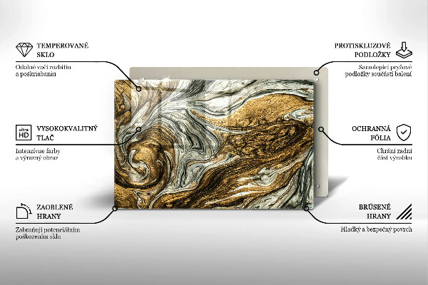 Protège plaque de cuisson Riche abstraction