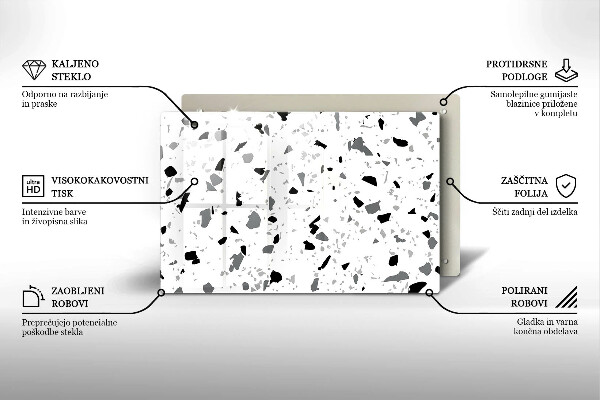 Protège plaque de cuisson Grès décoratif