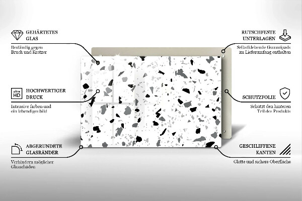 Protège plaque de cuisson Grès décoratif