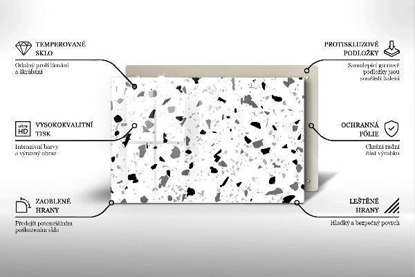 Protège plaque de cuisson Grès décoratif