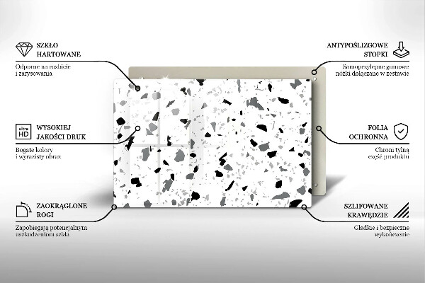 Protège plaque de cuisson Grès décoratif