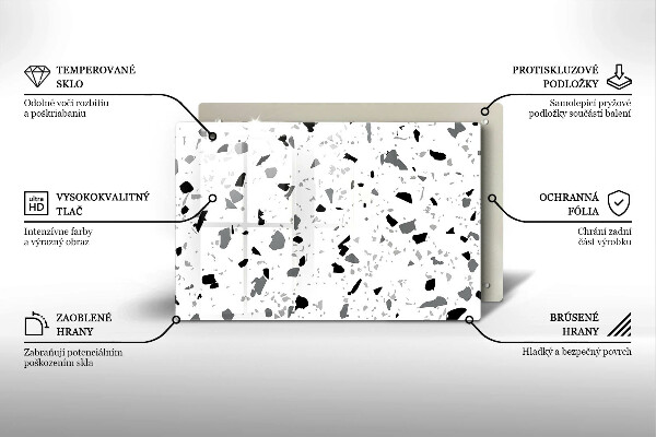 Protège plaque de cuisson Grès décoratif