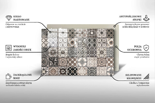 Protection plaque induction Carreaux décoratifs