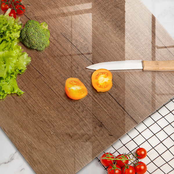 Protection plaque induction Texture du bois