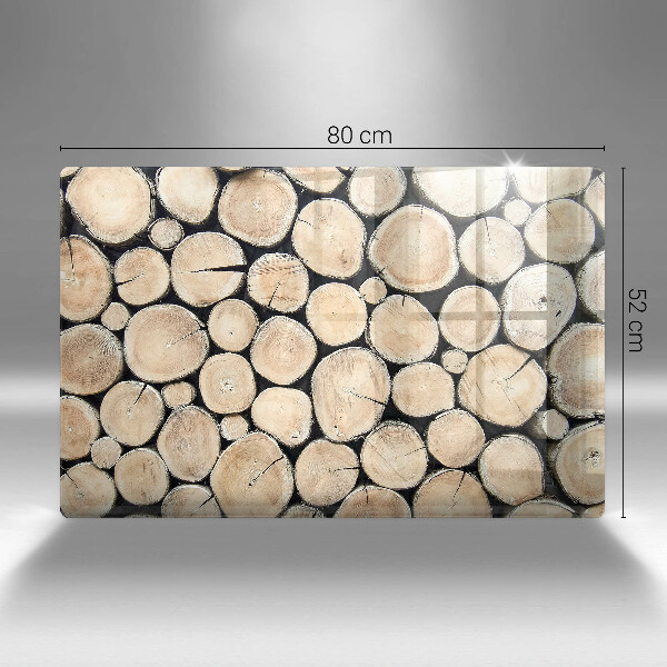 Protection plaque induction Troncs d'arbres en bois