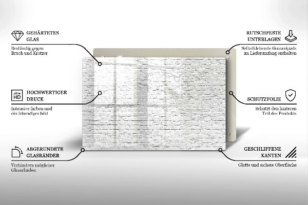 Protection plaque induction Mur de briques