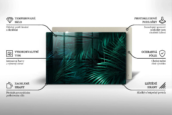 Cache plaque de cuisson Feuilles de la jungle sauvage