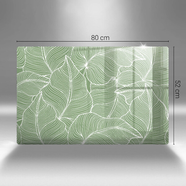 Cache plaque de cuisson Feuilles linéaires