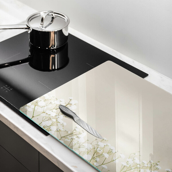 Cache plaque de cuisson Fleurs de bohème en plâtre