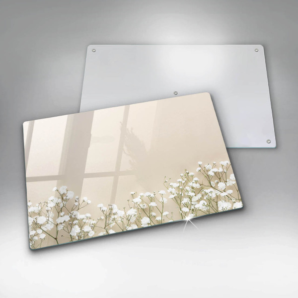 Cache plaque de cuisson Fleurs de bohème en plâtre