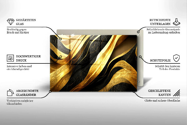 Cache plaque de cuisson Abstraction élégante