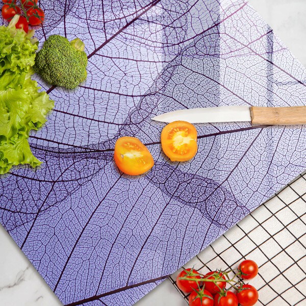 Cache plaque de cuisson Feuilles veinées