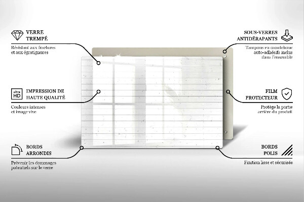 Cache plaque de cuisson Tableaux lumineux modernes