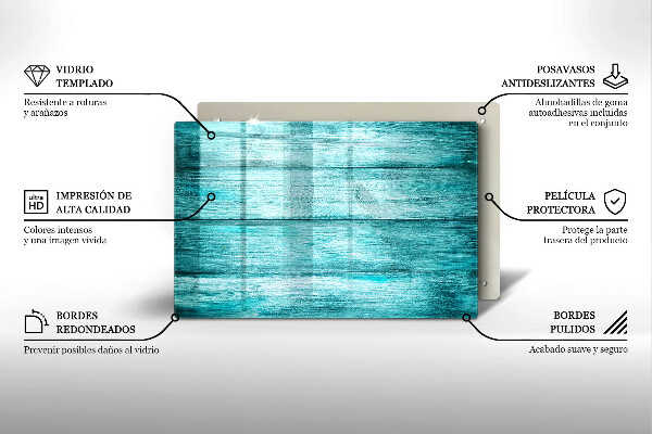 Cache plaque de cuisson Planches de bois vintage