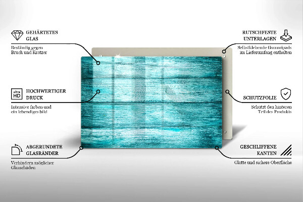 Cache plaque de cuisson Planches de bois vintage