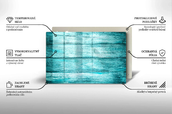 Cache plaque de cuisson Planches de bois vintage