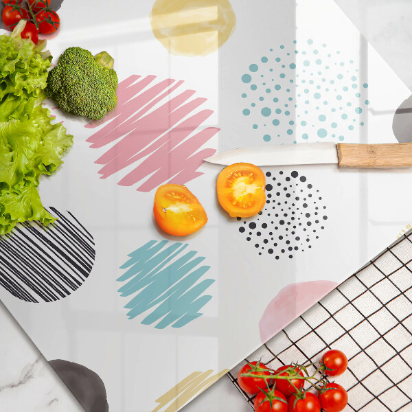 Cache plaque de cuisson Formes peintes