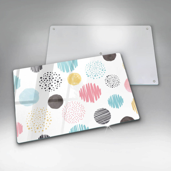 Cache plaque de cuisson Formes peintes