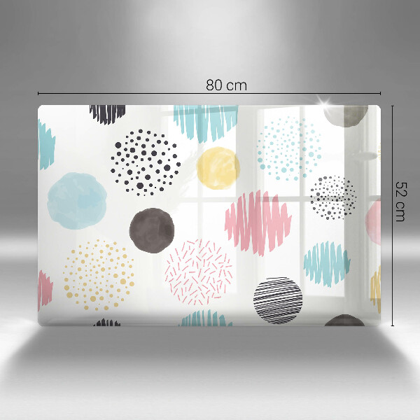 Cache plaque de cuisson Formes peintes