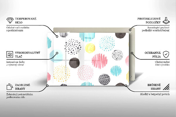 Cache plaque de cuisson Formes peintes