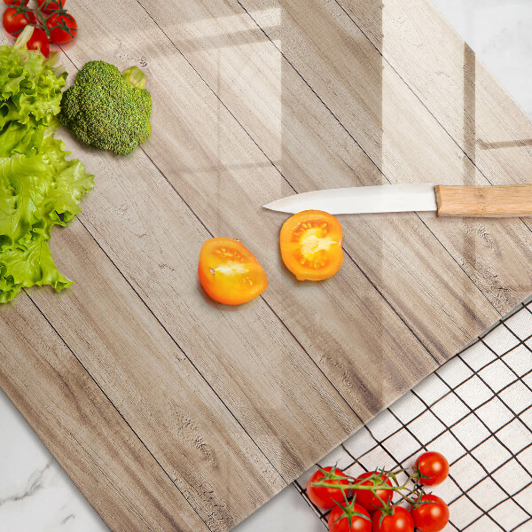 Cache plaque de cuisson Planches de bois