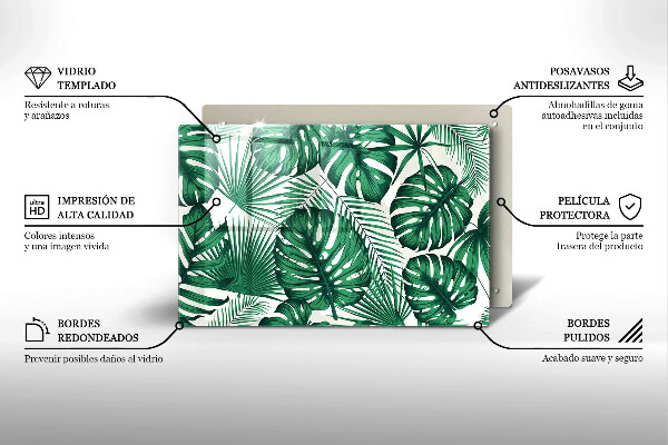 Protection plaque induction Feuilles de monstre