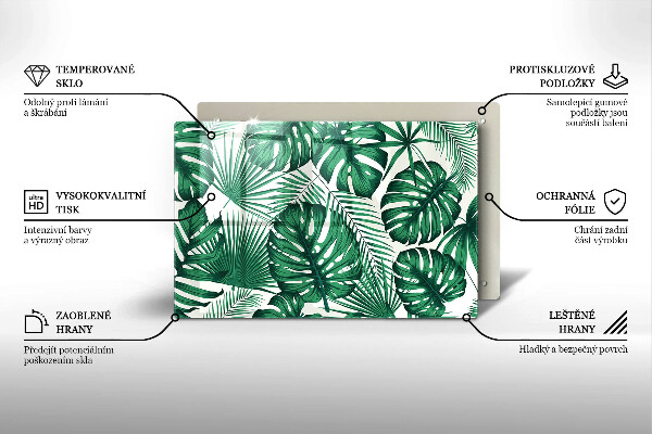 Protection plaque induction Feuilles de monstre