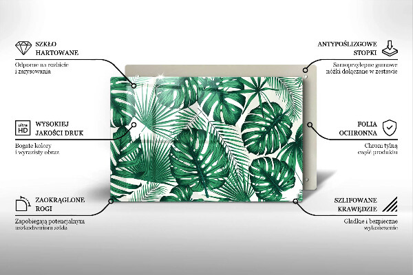 Protection plaque induction Feuilles de monstre