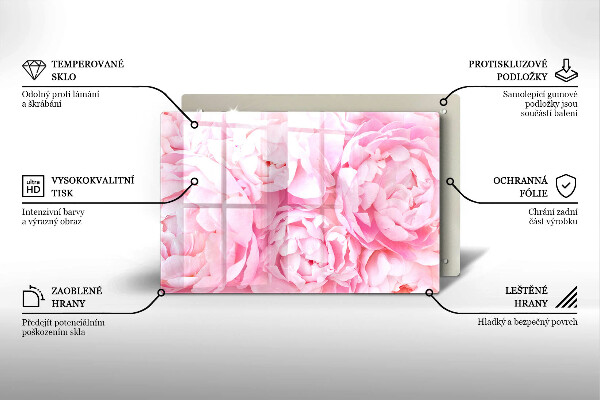 Protection plaque induction Pivoines délicates