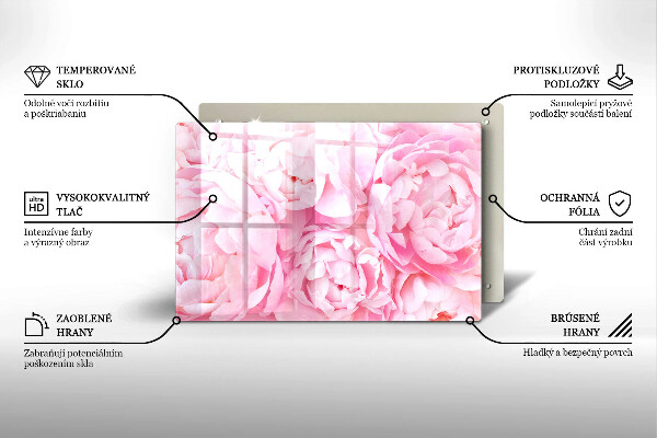 Protection plaque induction Pivoines délicates