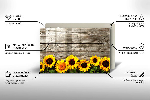 Protection plaque induction Tournesols sur les couvertures