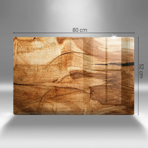 Protection plaque induction Texture de planche de bois